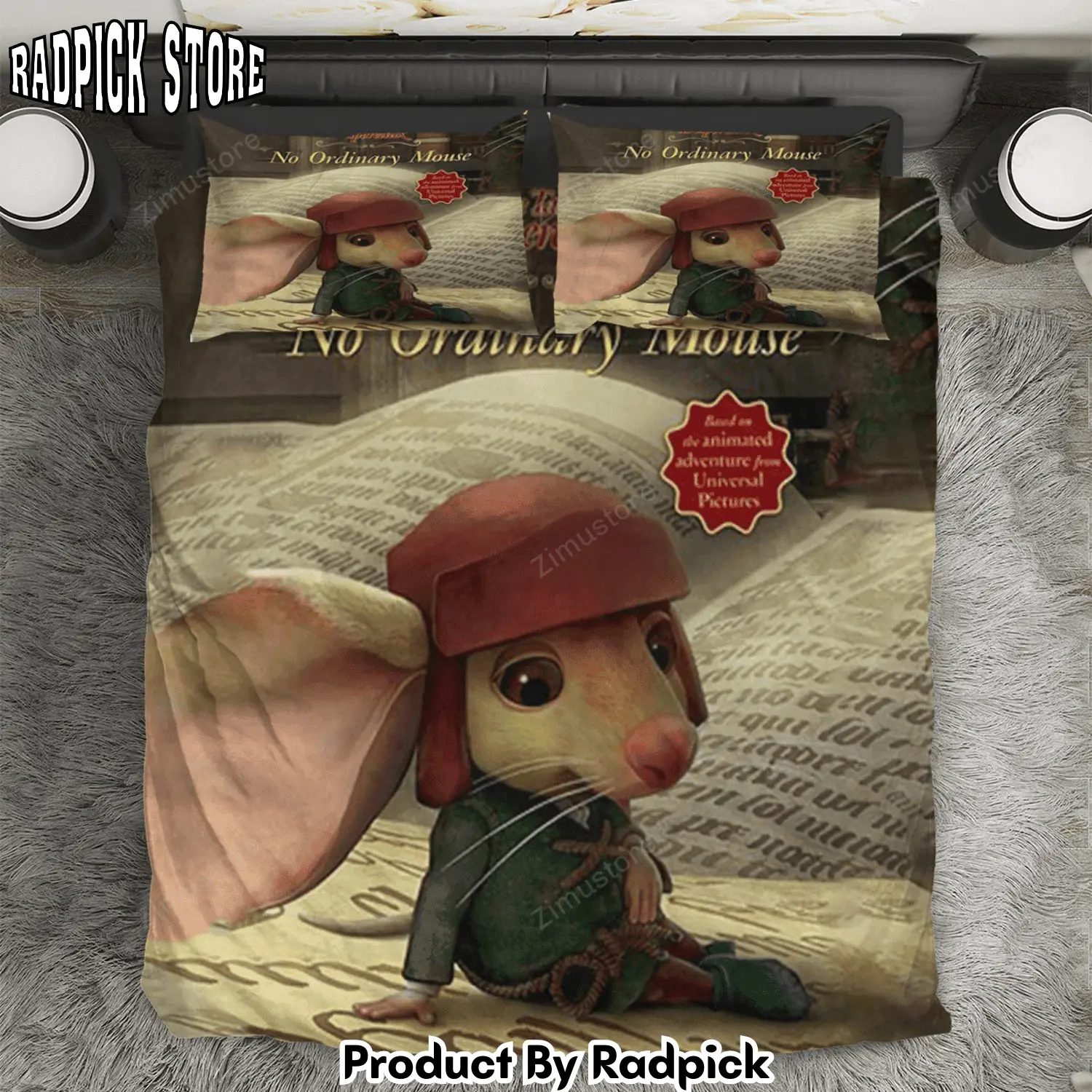 Radpick the tale of despereaux poster 8 3pcs 3pcs bedding set duvet cover and pillow cases gift for fan rp327889